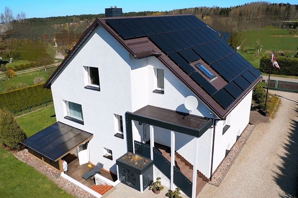 Saulės baterijos privačiam namui Kelmės rajone